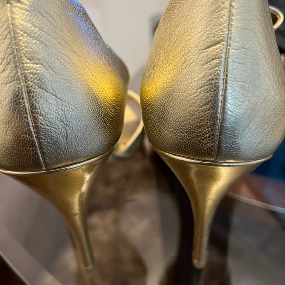 Soft Gold Nine West Sandals - Picture 3 of 5